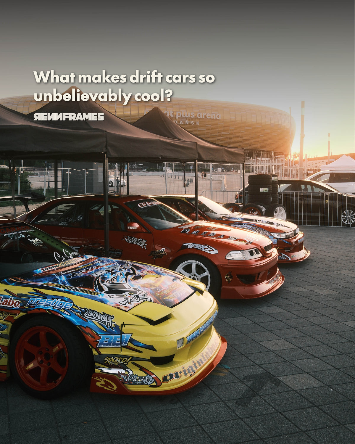 Drift cars, Ultrace Poland paddock