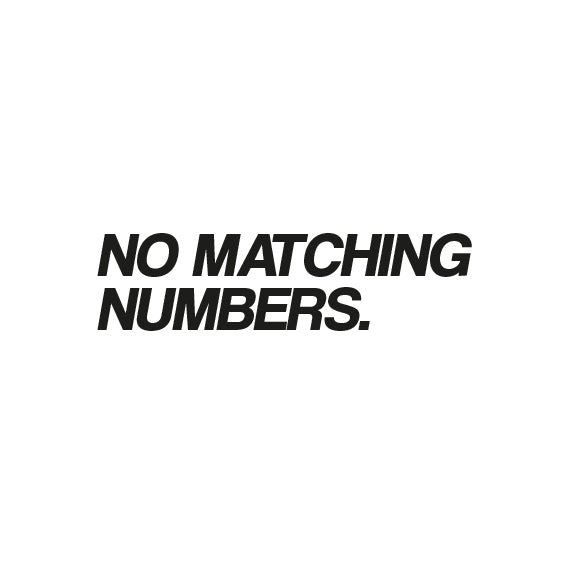 "No matching numbers" Sticker